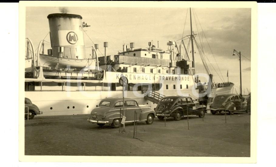Fotografia d epoca originale 1960 ca COPENHAGEN Imbarchi per il traghetto KOPENHAGEN  TRAVEMUNDE Foto 11x7 1