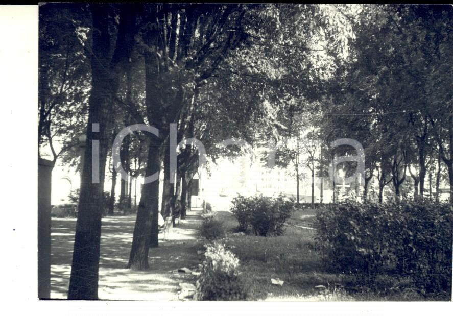Fotografia d epoca originale 1964 MILANO PORTA VENEZIA Veduta dei giardini Foto VINTAGE 11x7 cm 1
