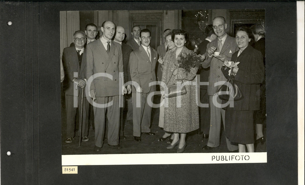 Fotografia d epoca originale 1950 MILANO TEATRO ALLA SCALA Festa al rientro dalla tournée di Londra Foto 1