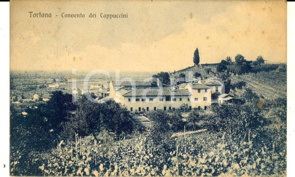 Cartolina originale da collezione 1918 TORTONA AL Veduta del Convento dei Cappuccini Cartolina FP VG 1