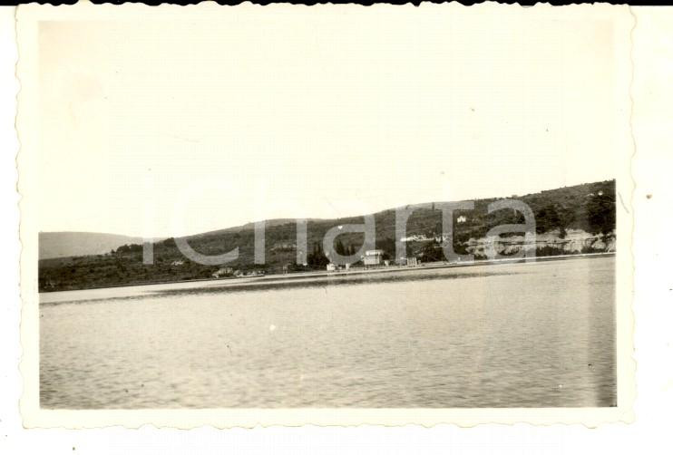Fotografia d epoca originale 1950 ca CAPODISTRIA / KOPER Veduta panoramica dal mare Foto VINTAGE 9x6 cm 1