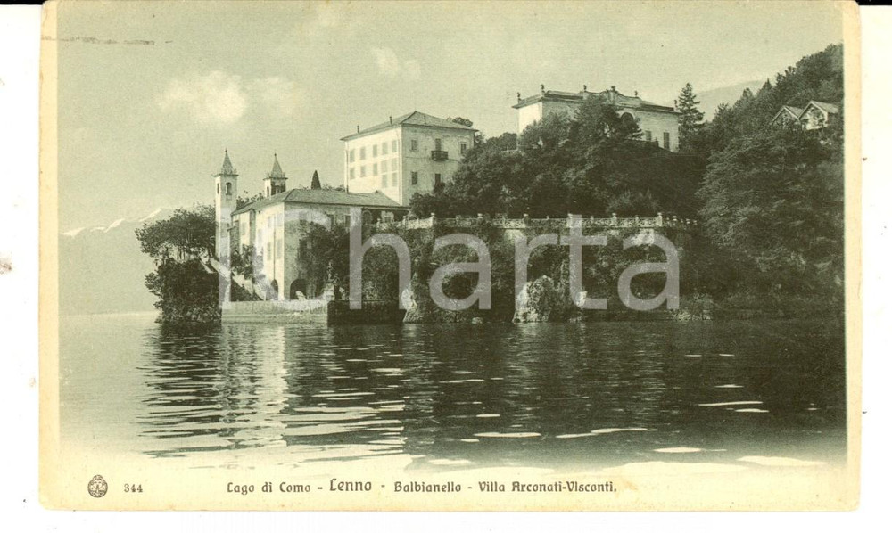 Cartolina originale da collezione 1933 LENNO CO BALBIANELLO  Villa ARCONATIVISCONTI Cartolina FP VG 1
