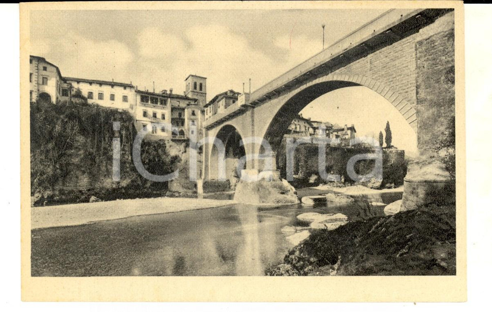 Cartolina originale da collezione 1930 ca CIVIDALE UD Ponte del Diavolo ricostruito nel 1918 Cartolina FP NV 1