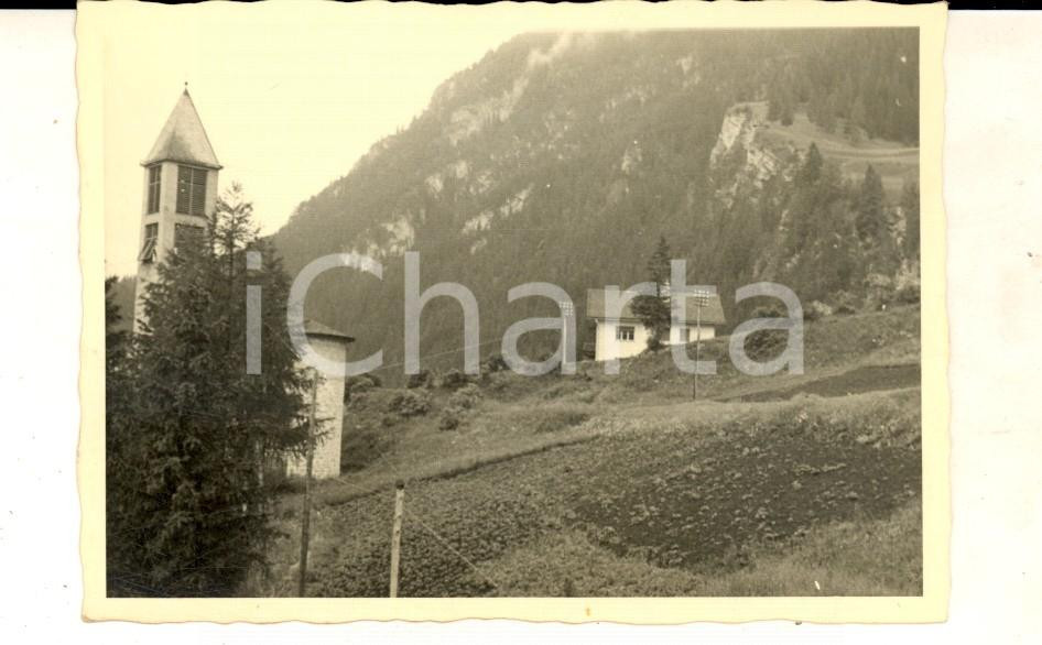 Fotografia d epoca originale 1954 CANAZEI Veduta dall albergo Maria verso ovest Fotografia VINTAGE 10x7 1