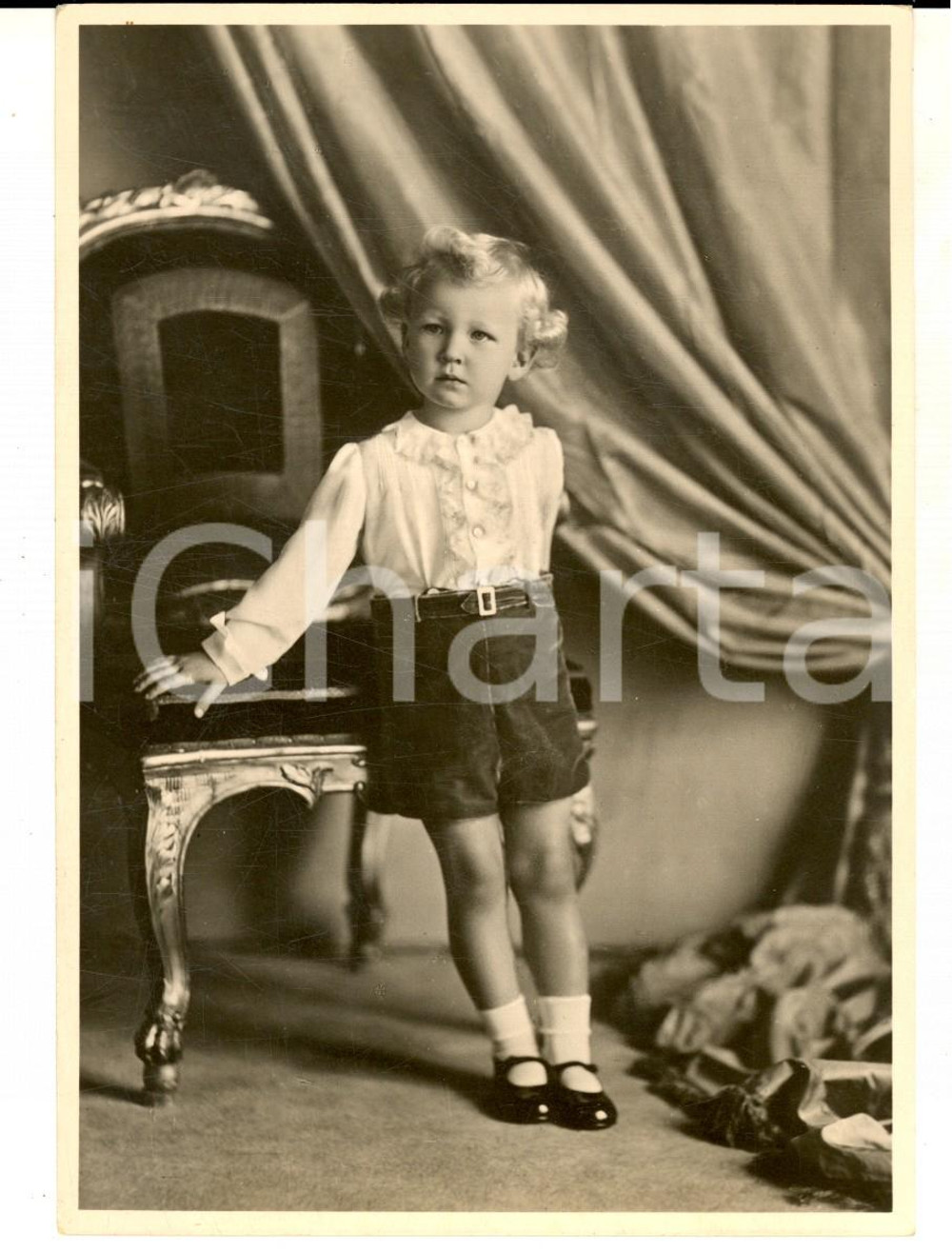Cartolina originale da collezione 1940 ca RITRATTI SAVOIA Principino Vittorio Emanuele Cartolina pro Colonie 1