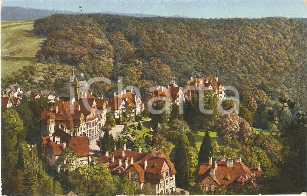 Cartolina originale da collezione 1935 ca KONIGSTEIN IM TAUNUS Panorama di FALKENSTEIN Cartolina FP NV 1