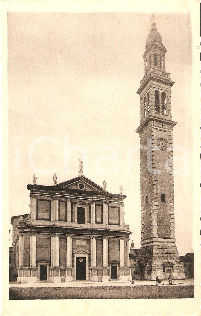 Cartolina originale da collezione 1935 ca LENDINARA RO Duomo e campanile di Santa Sofia Cartolina FP VG 1