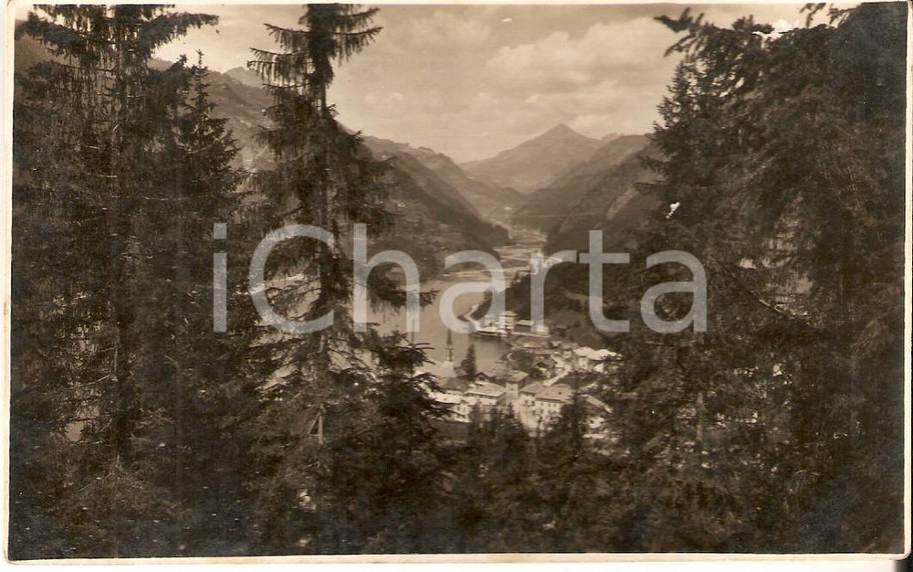 Cartolina originale da collezione 1935 ca ALLEGHE BL Panorama pittoresco del paese Cartolina FP NV 1