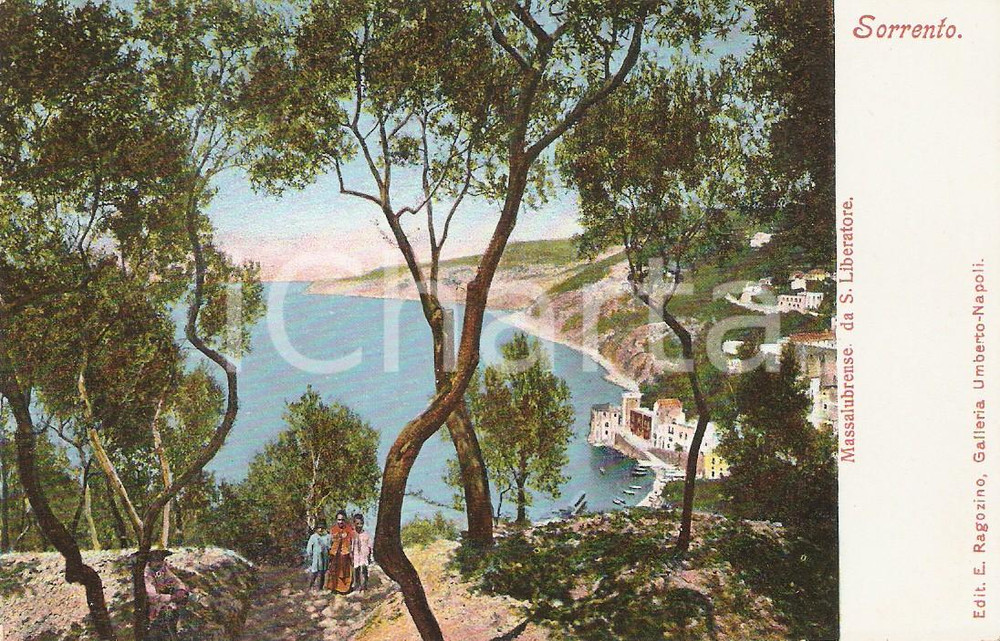 Cartolina originale da collezione 1935 ca SORRENTO Bambini in posa MASSALUBRENSE da San Liberatore Cartolina FP NV 1