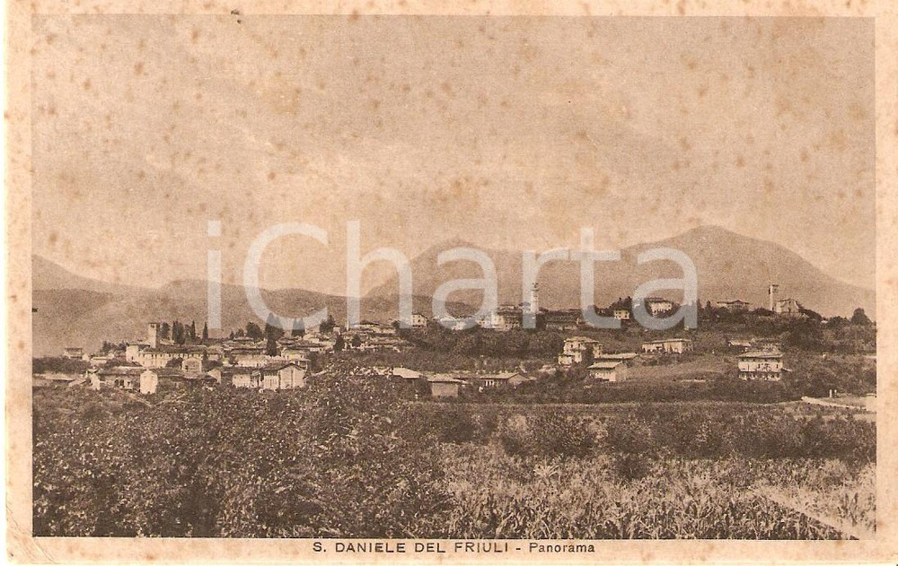Cartolina originale da collezione 1939 SAN DANIELE DEL FRIULI UD Panorama della cittÃ  Cartolina FP VG 1