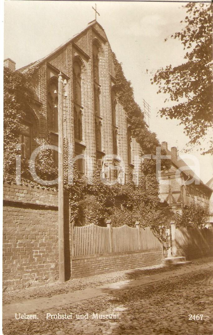 Cartolina originale da collezione 1935 ca UELZEN DEUTSCHLAND Probstei und museum Cartolina FP NV 1