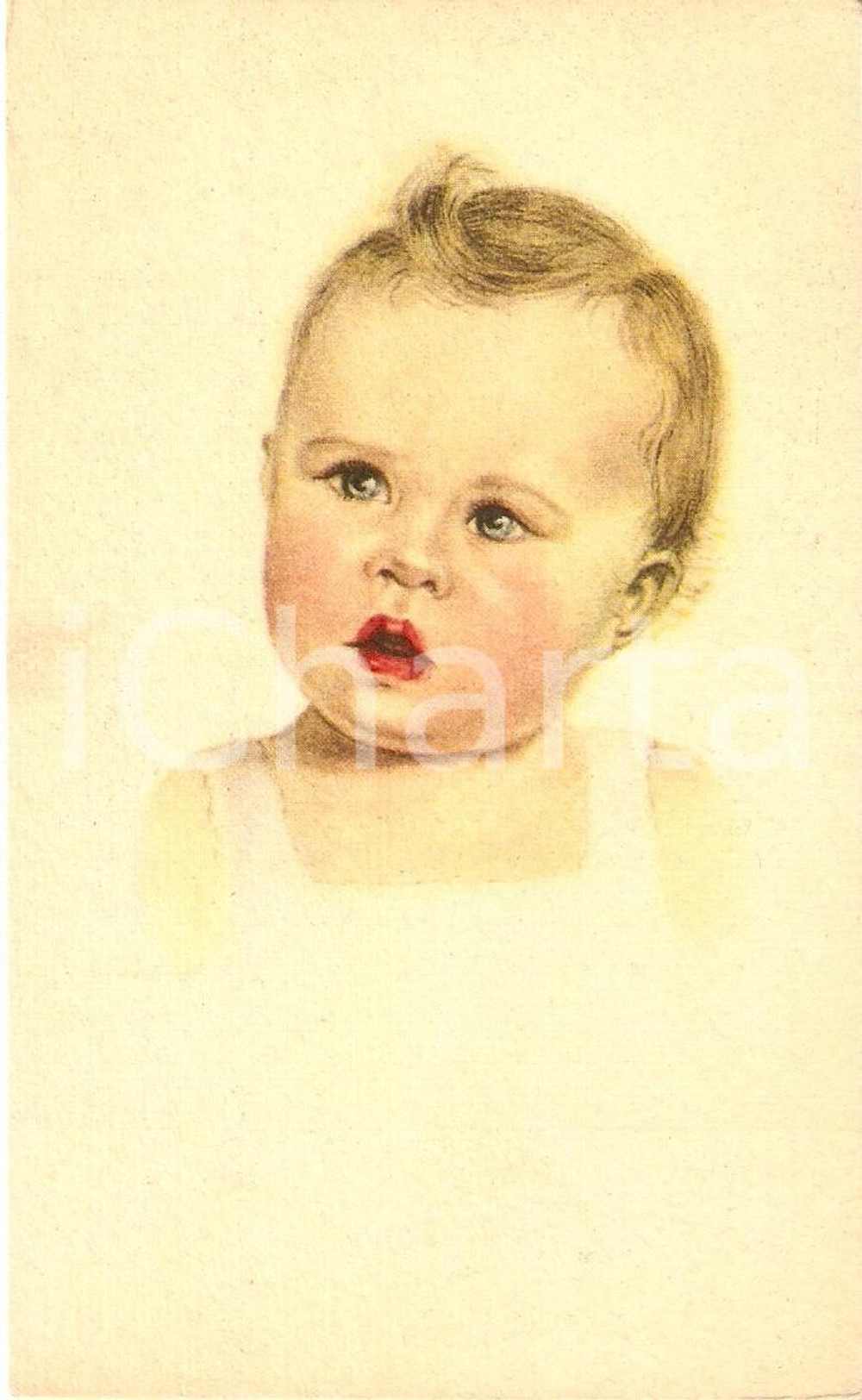 Cartolina originale da collezione 1950 ca BAMBINI Ritratto di un infante Cartolina ILLUSTRATA FP NV 1
