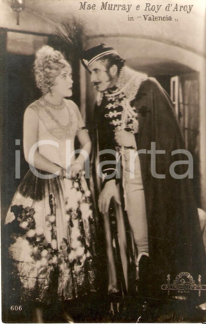 Cartolina originale da collezione 1926 VALENCIA Mae MURRAY e Roy D ARCY in una scena del film Cartolina FP NV 1