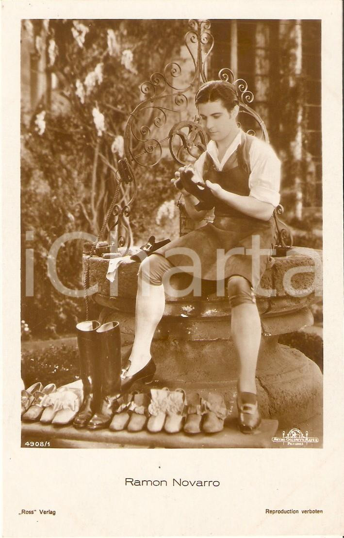 Cartolina originale da collezione 1929 IL TENENTE DI NAPOLEONE Ramon NOVARRO nei panni del calzolaio Cartolina FP 1