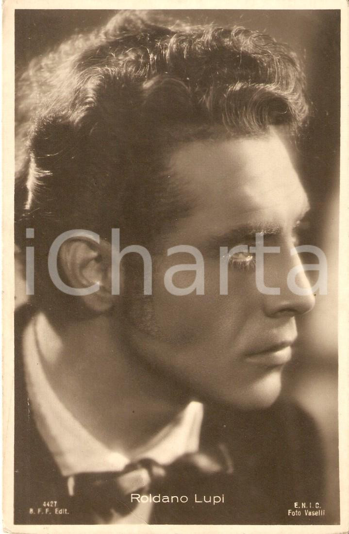 Cartolina originale da collezione 1925 ca CINEMA Attore Roldano LUPI Ritratto di profilo Cartolina FP NV 1