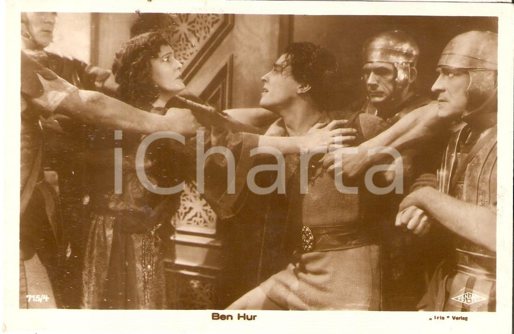 Cartolina originale da collezione 1925 BEN HUR Una scena dal film di Fred NIBLO Cartolina FP NV 1