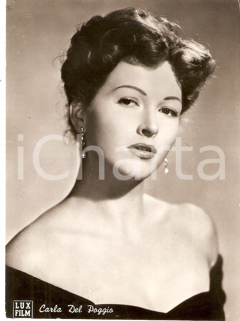 Cartolina originale da collezione 1940 ca CINEMA Actress Carla DEL POGGIO wears earrings Cartolina FG NV 1