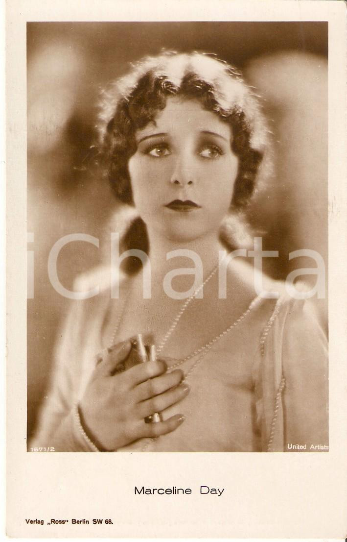 Cartolina originale da collezione 1925 ca CINEMA Attrice Marceline DAY Ritratto Cartolina FP NV 1
