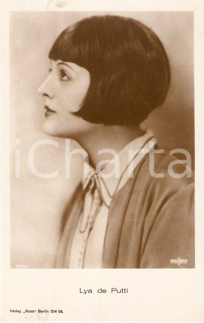 Cartolina originale da collezione 1925 ca CINEMA Attrice Lya DE PUTTI Ritratto di profilo Cartolina FP NV 1