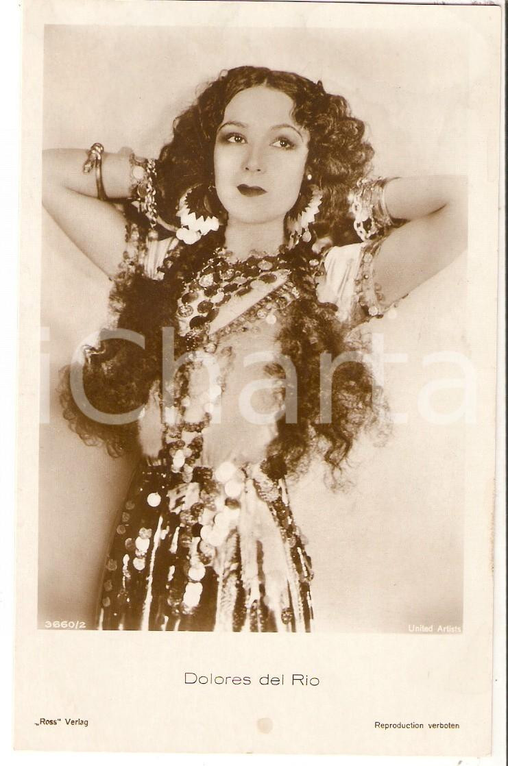 Cartolina originale da collezione 1925 ca CINEMA Attrice Dolores DEL RIO in costume da zingara Cartolina FP NV 1