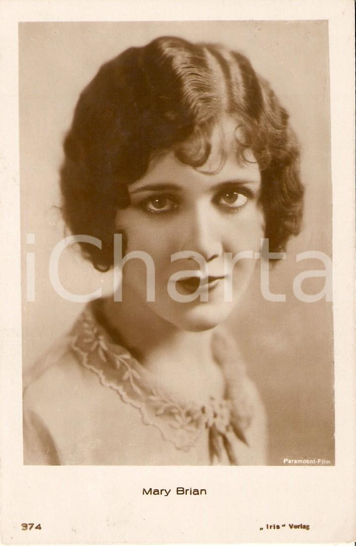 Cartolina originale da collezione 1925 ca CINEMA Attrice Mary BRIAN Ritratto Cartolina FP VG 1