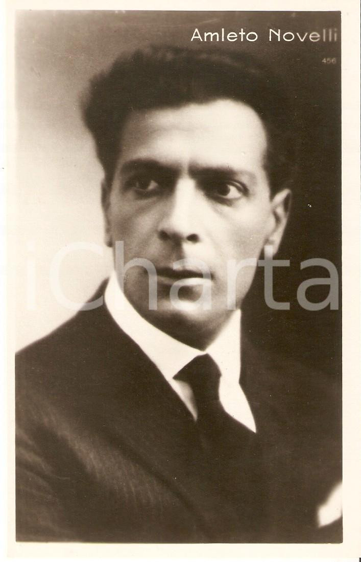 Cartolina originale da collezione 1924 CINEMA Attore Amleto NOVELLI Ritratto Cartolina FP VG 3 1