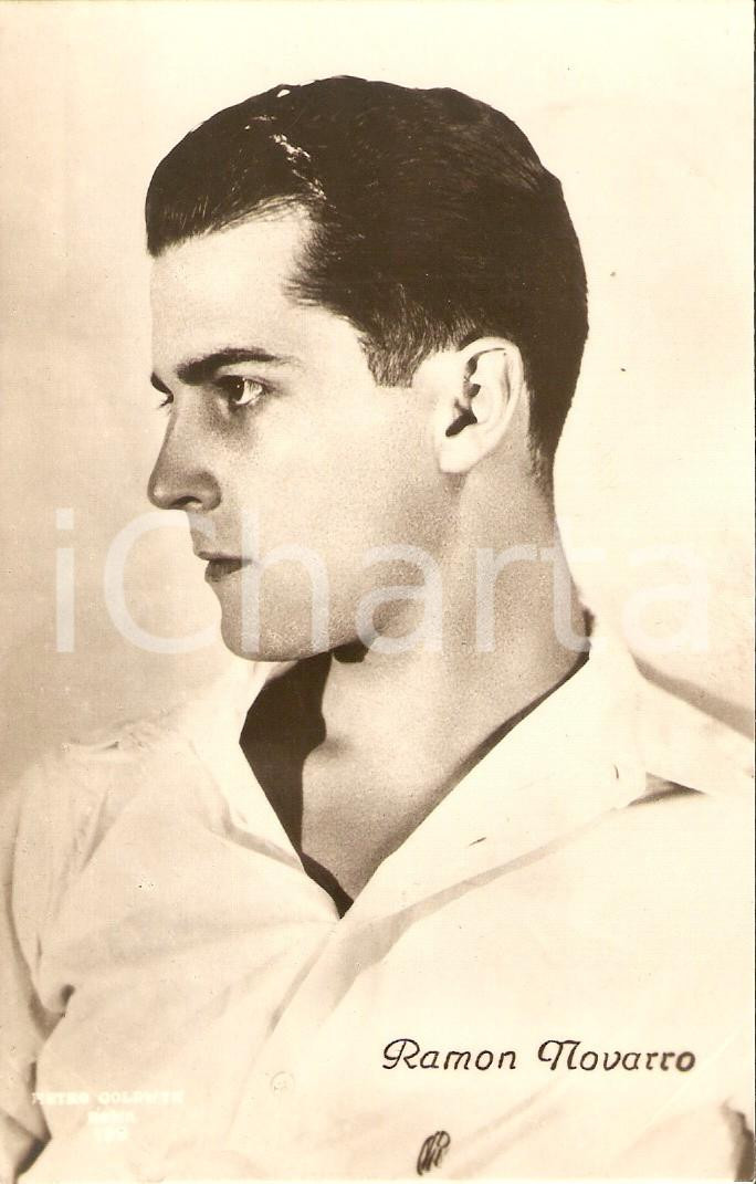 Cartolina originale da collezione 1925 ca CINEMA Actor Ramon NOVARRO Portrait Cartolina METRO GOLDWYN MAYER 1