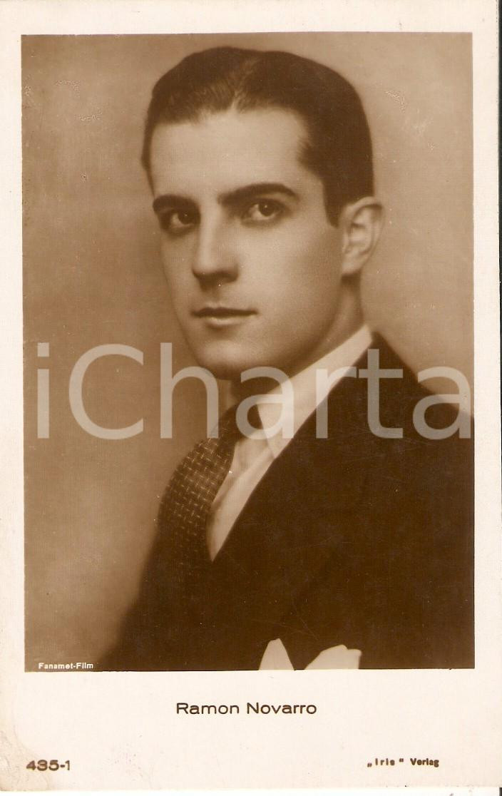 Cartolina originale da collezione 1930 ca CINEMA Actor Ramon NOVARRO Portrait with tie Cartolina FP NV 1