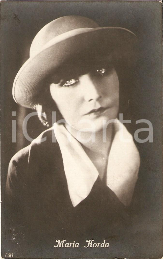 Cartolina originale da collezione 1925 ca CINEMA Attrice Maria CORDA Ritratto con cappello Cartolina FP NV 1