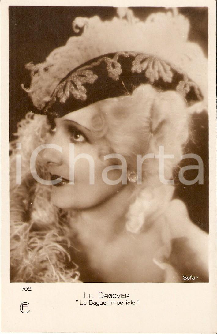 Cartolina originale da collezione 1925 ca LA BAGUE IMPERIALE Lil DAGOVER in una scena del film Cartolina FP NV 1