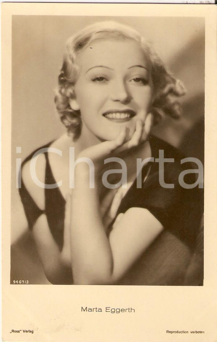 Cartolina originale da collezione 1930 ca CINEMA Marta EGGERTH Ritratto dell attrice Cartolina FP NV 1