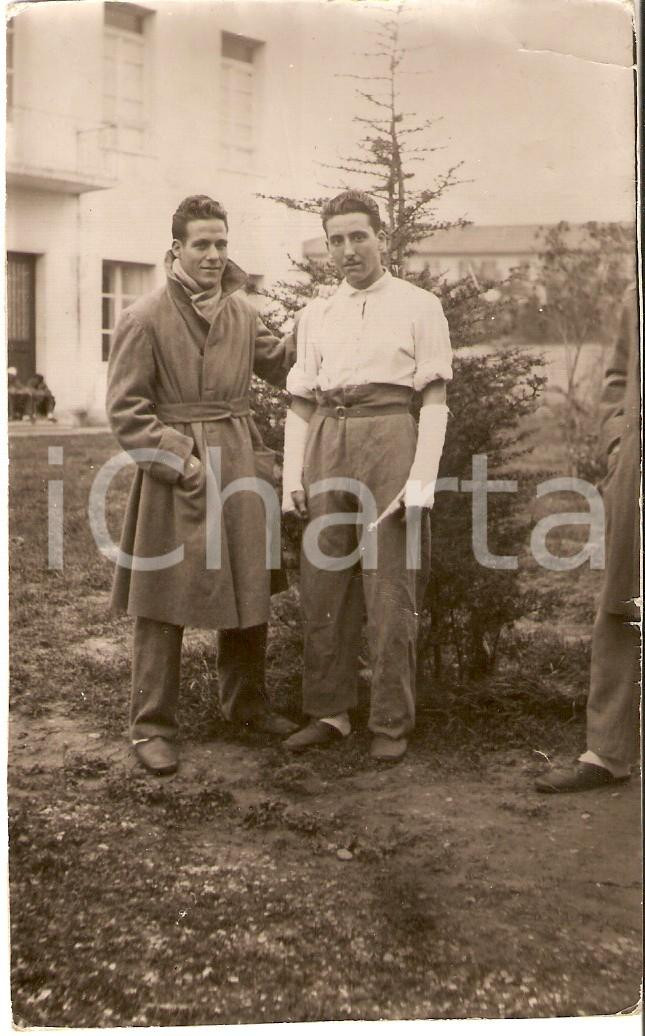 Fotografia d epoca originale 1939 PADOVA Ospedale militare Bersagliere Mario ANGIOLINI infortunato Foto 1