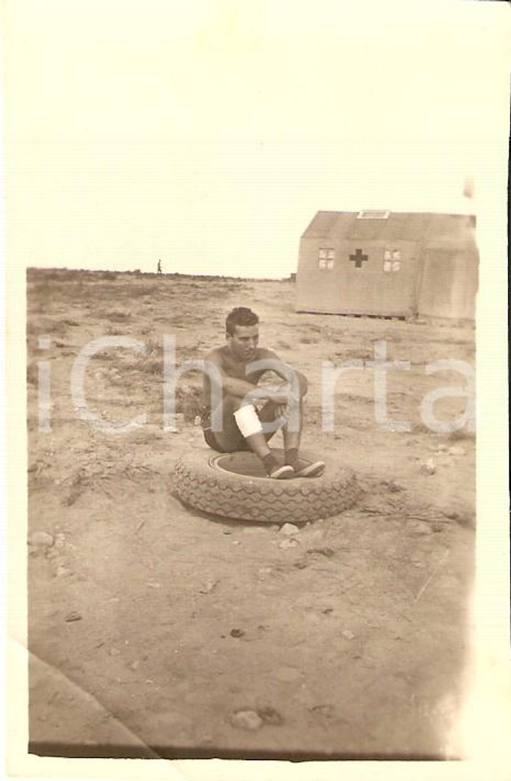 1941 LIBIA 7° Reggimento Bersaglieri Ospedale Militare Mario ANGIOLINI assorto 