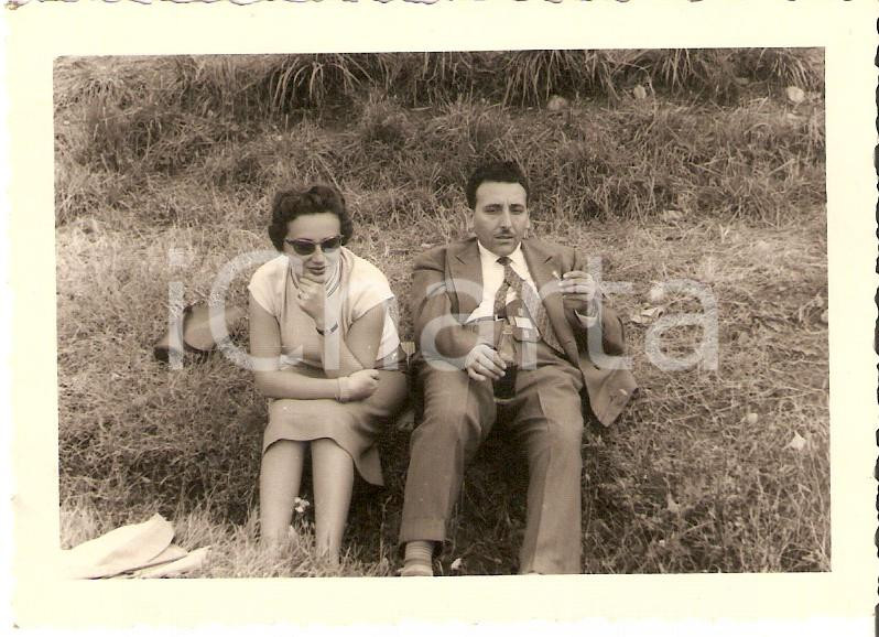 Fotografia d epoca originale 1960 ca JOLLY CLUB Mario e Renata ANGIOLINI bevono COCA COLA Fotografia 1