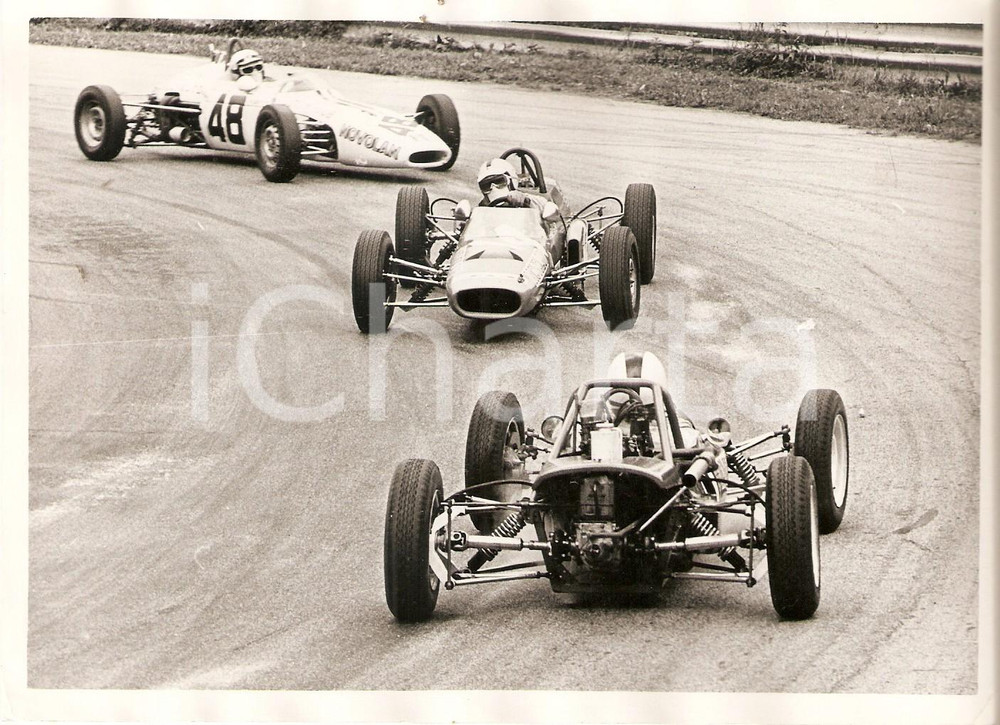 Fotografia d epoca originale 1970 ca JOLLY CLUB Mario GATTO  Moscatelli e RUGGERI in pista Foto 1