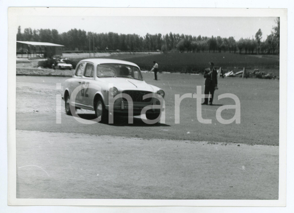 Fotografia d epoca originale 1960 ca RALLY Lancia Appia durante una prova JOLLY CLUB Foto 1