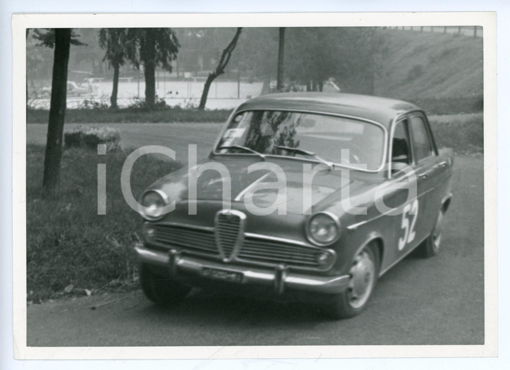 Fotografia d epoca originale 1965 ca ALFA ROMEO Giulietta Gara di RALLY  JOLLY CLUB Foto 1