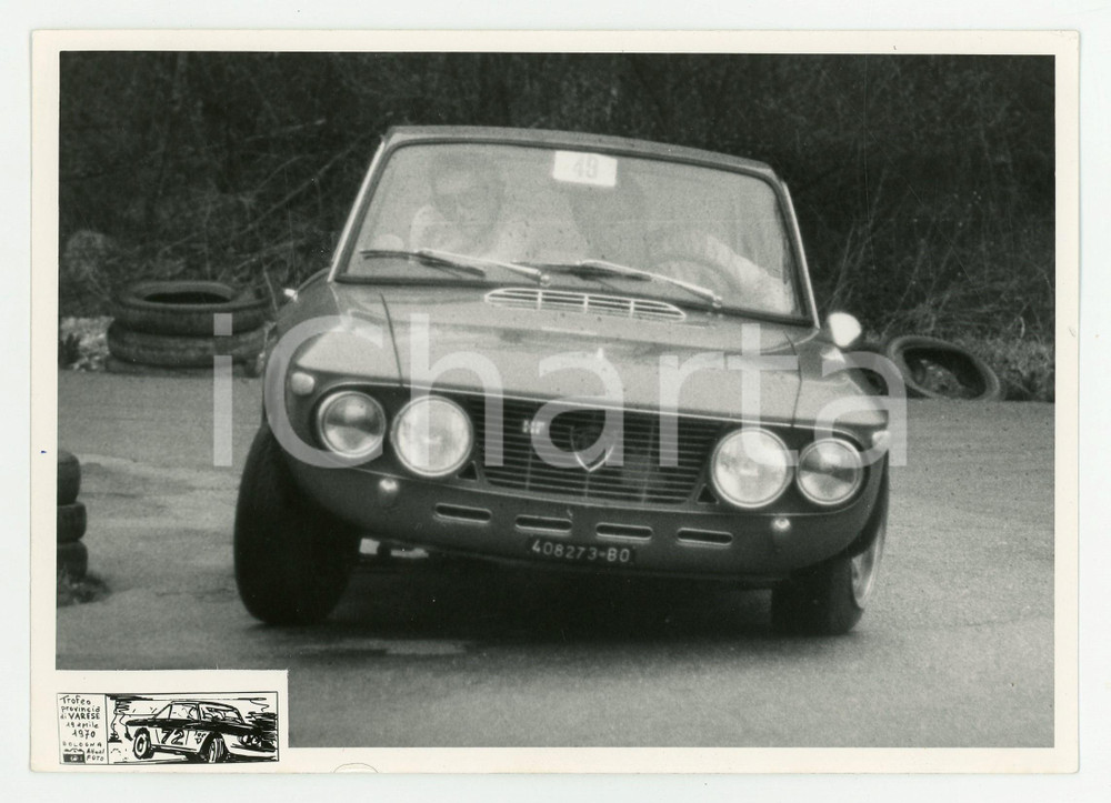 Fotografia d epoca originale 1970 Trofeo Provincia VARESE Lancia Fulvia coupÃ© JOLLY CLUB Foto RALLY 1