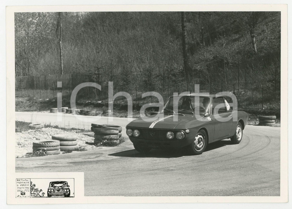 Fotografia d epoca originale 1966 VIII Trofeo Provincia VARESE Lancia Fulvia coupÃ© JOLLY CLUB Foto RALLY 1