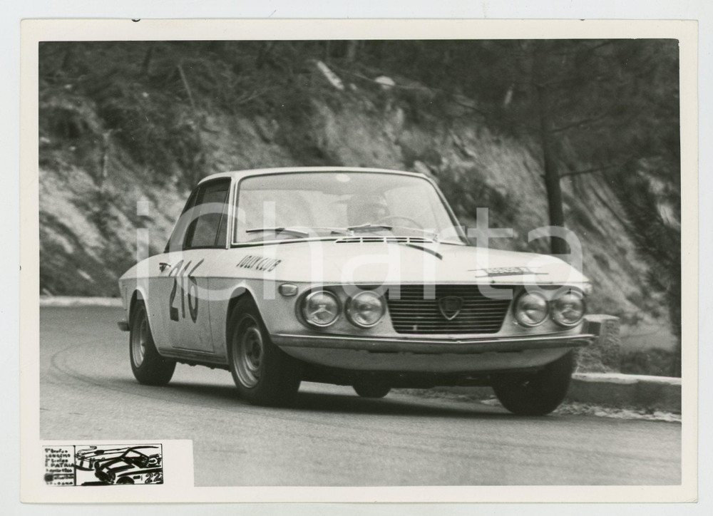 Fotografia d epoca originale 1966 8° Trofeo SANREMO 2° Trofeo F. Patria LANCIA Fulvia AUTOMOBILISMO RALLY 1