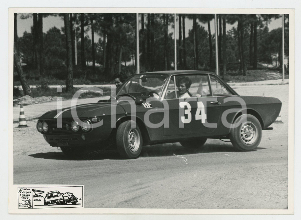 Fotografia d epoca originale 1970 Trofeo Col Pil FranÃ§ois Donne guidano LANCIA Fulvia coupÃ© JOLLY CLUB Foto 1