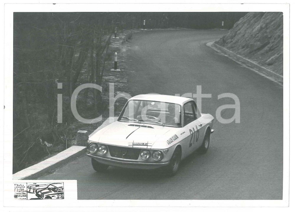 Fotografia d epoca originale 1966 8° Trofeo SANREMO 2° Trofeo F. Patria LANCIA Fulvia coupé  RALLY 1