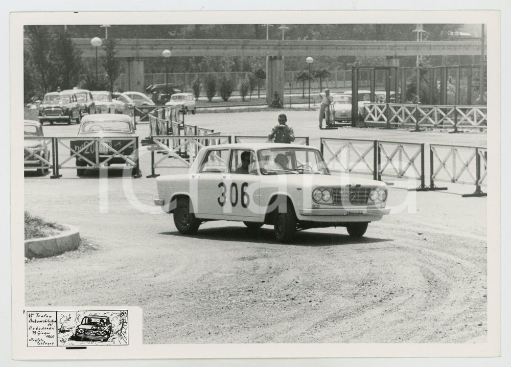 Fotografia d epoca originale 1965 TORINO 11Â° Trofeo dei Rododendri LANCIA Fulvia JOLLY CLUB Foto RALLY 1