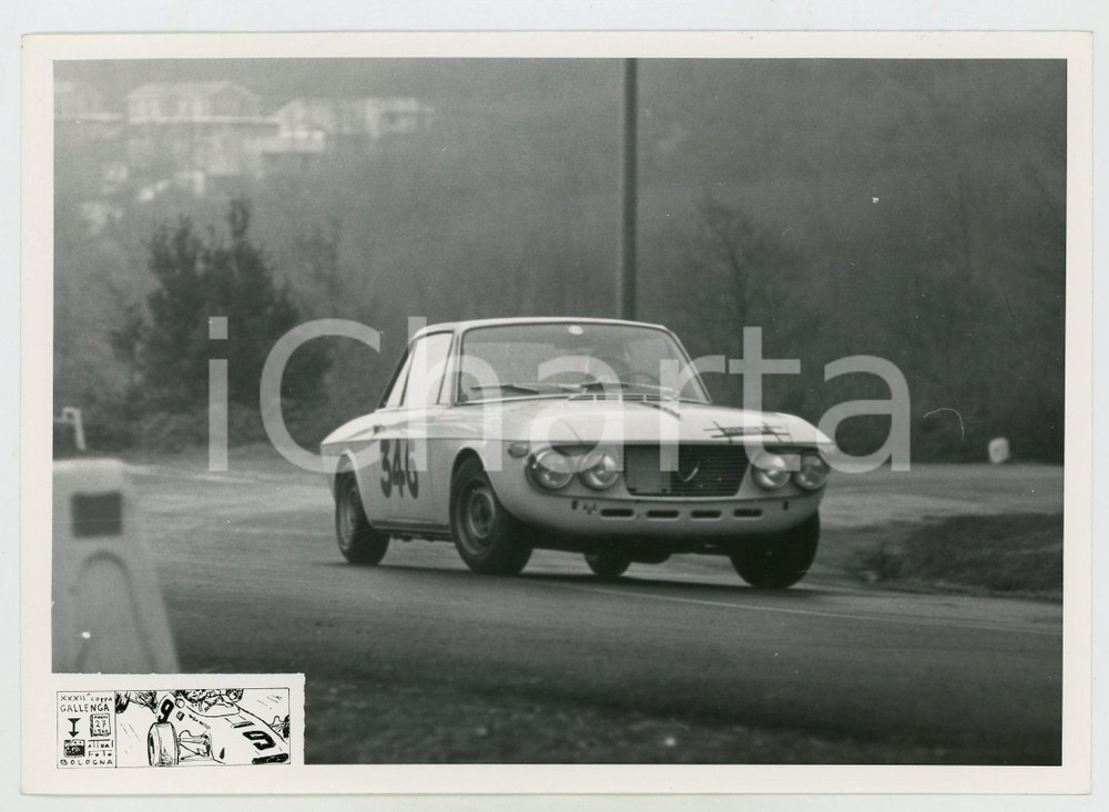 Fotografia d epoca originale 1966 XXXII Coppa GALLENGA Lancia Fulvia coupÃ© JOLLY CLUB Foto RALLY 1