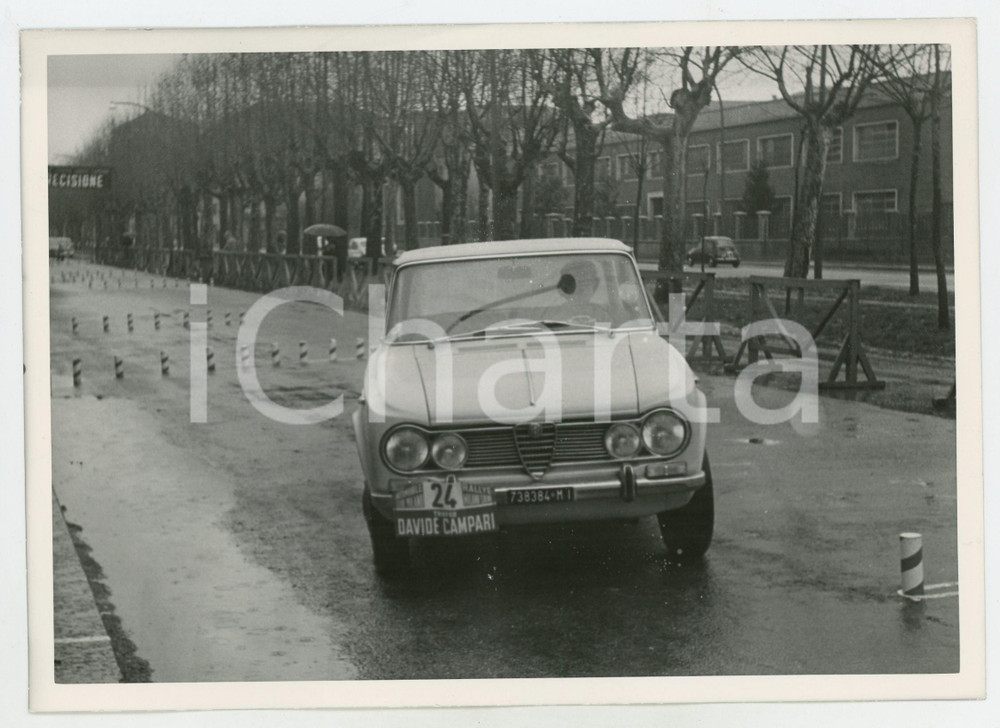 1960 ca MILANO SANREMO Trofeo Davide CAMPARI Alfa Romeo Giulia 1300 JOLLY CLUB