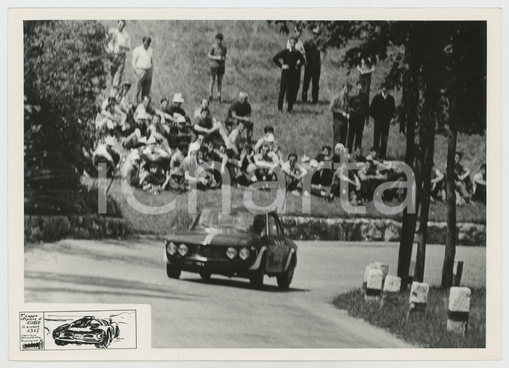 Fotografia d epoca originale 1967 9 Coppa Altipiano ASIAGO Lancia Fulvia coupé  Pubblico  JOLLY TEAM 2 1