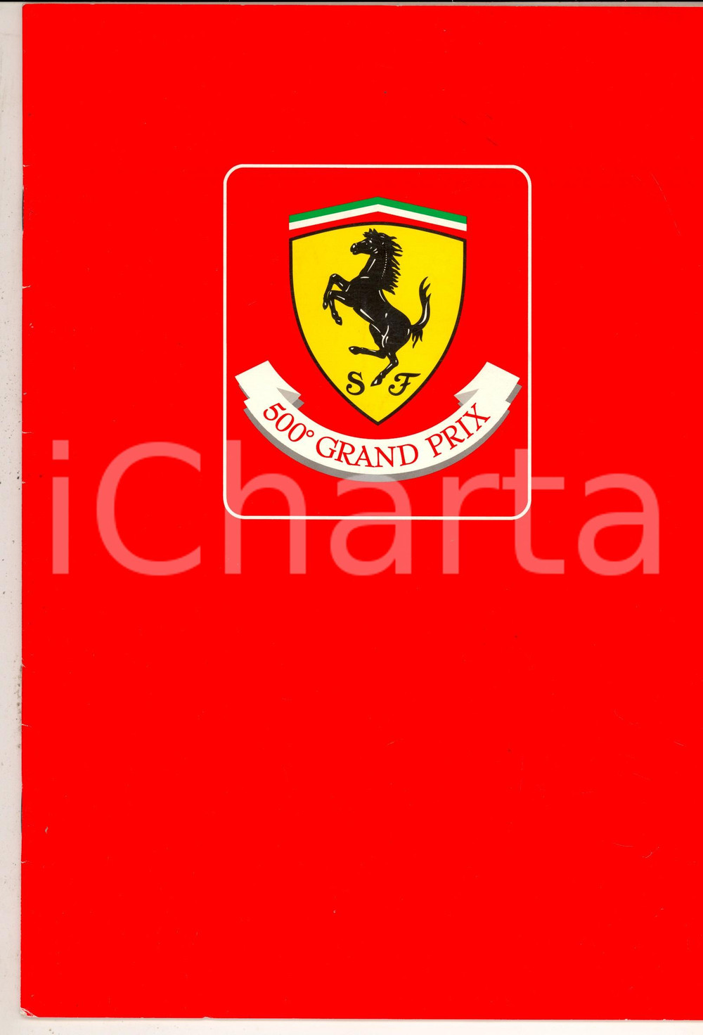 Libro, pubblicazione d epoca 1990 FORMULA 1 I 500 Gran Premi della FERRARI Libretto ILLUSTRATO 12 pp. 1