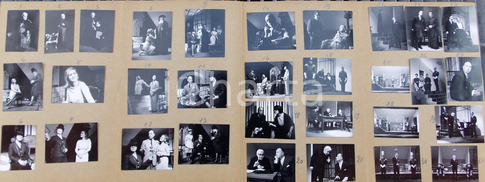 Fotografia d epoca originale 1963 MILANO TEATRO NUOVO Lo scoiattolo con Ernesto CALINDRI Foto 31 provini 1
