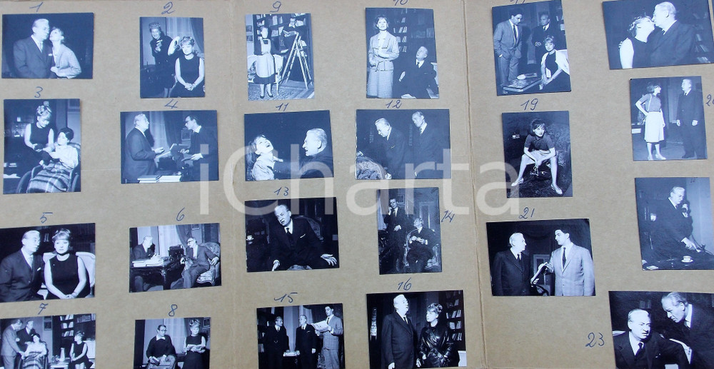Fotografia d epoca originale 1965 ca MILANO TEATRO Spettacolo Il verdetto Foto di scena 23 provini 1