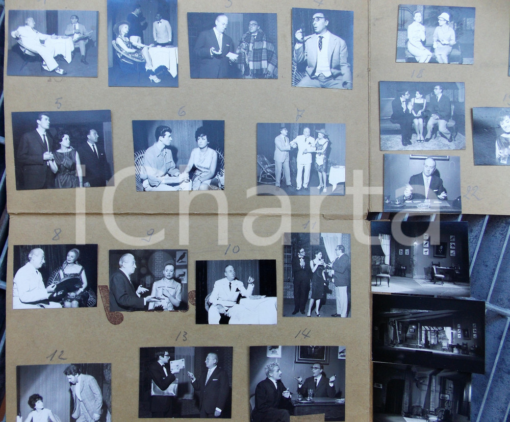 Fotografia d epoca originale 1965 ca MILANO TEATRO Spettacolo Morte in casa Buckley Foto scena 24 provini 1